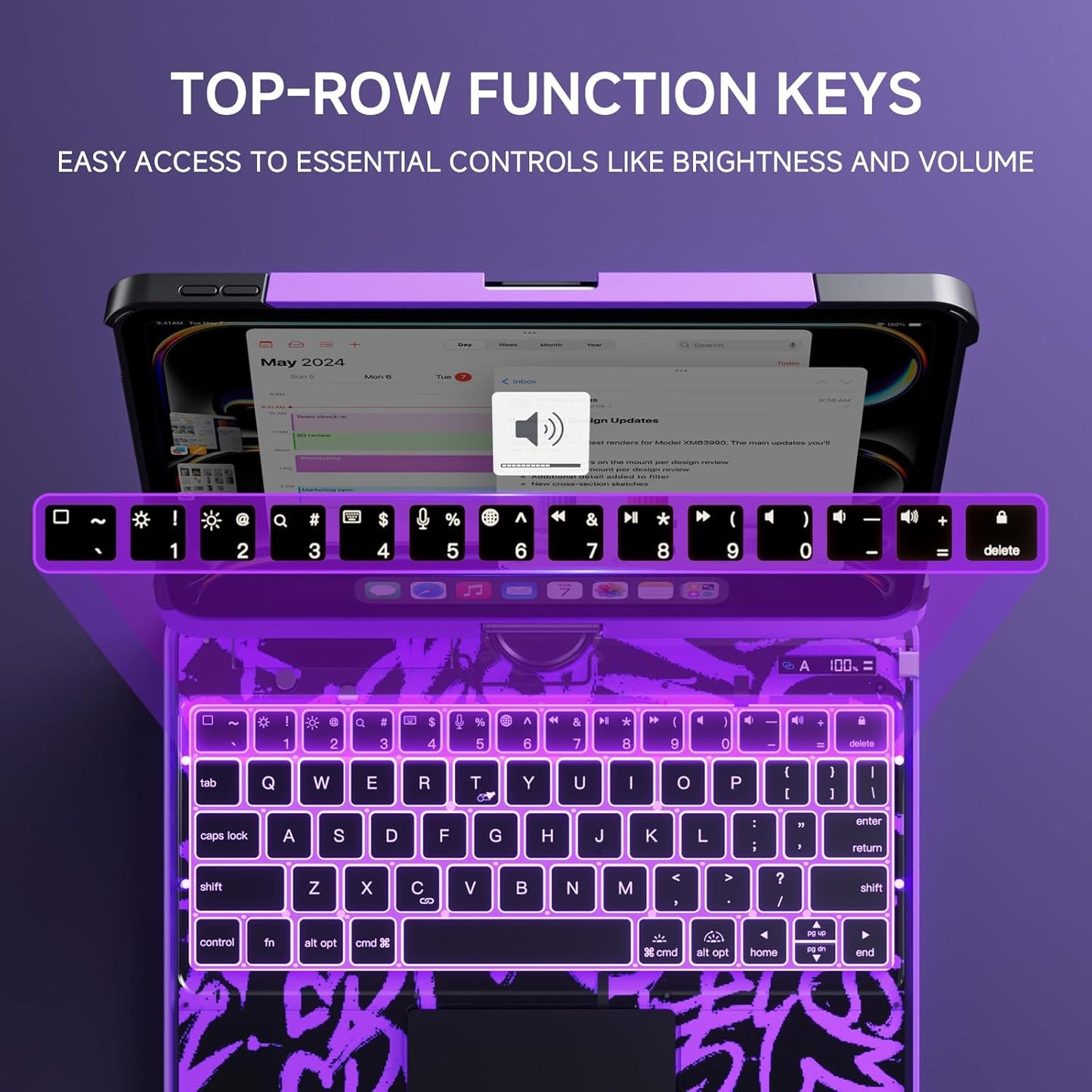 HPLTech™ CrystalView Pro Keyboard