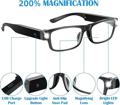HPLTech™ Rechargeable LED Reading Glasses