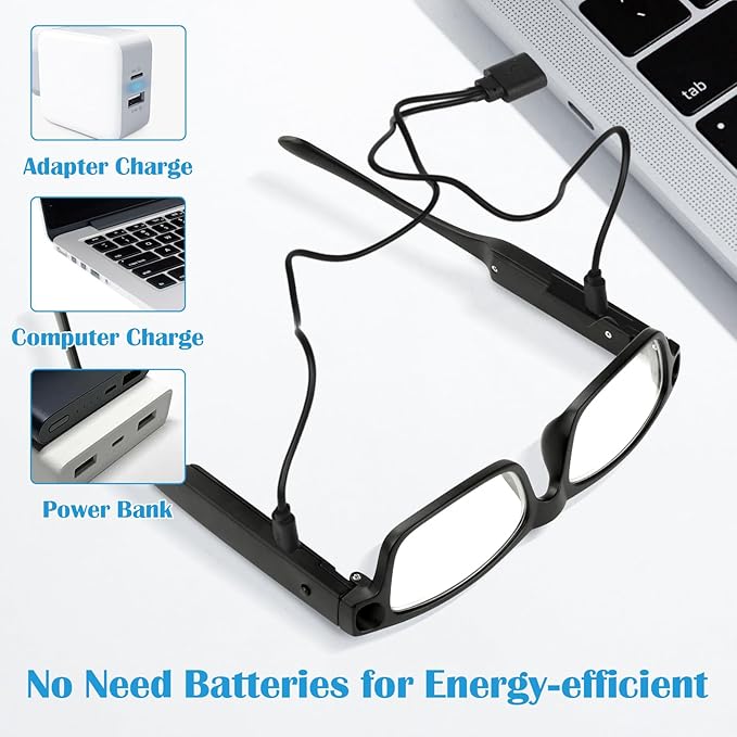 HPLTech™ Rechargeable LED Reading Glasses