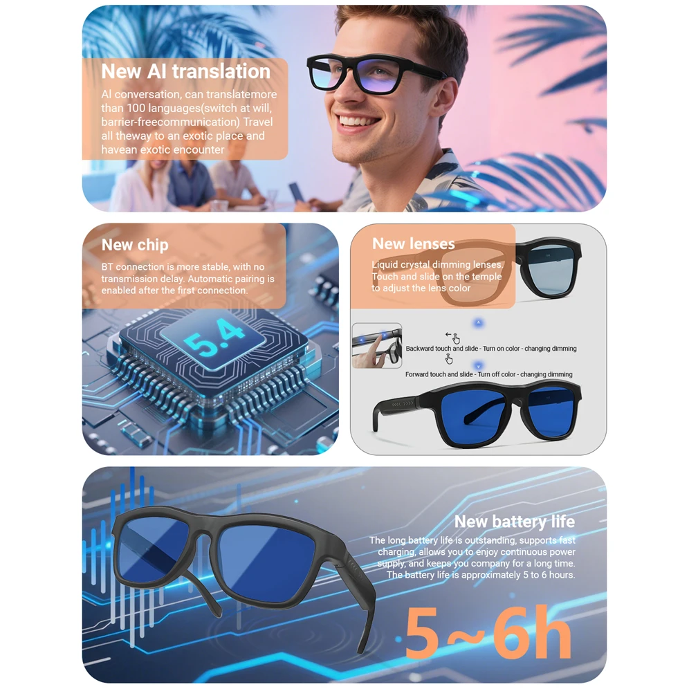 Smart Color-changing AI Glasses